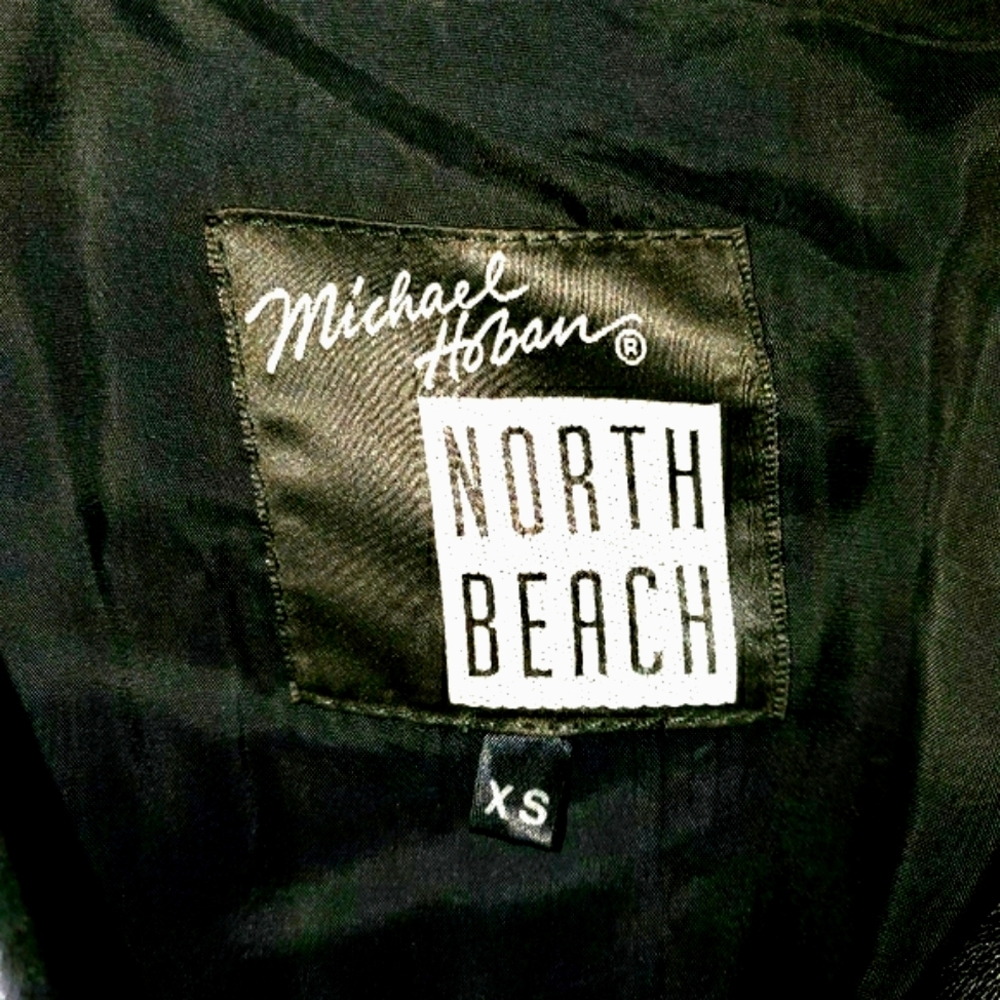 🖤VNTG MINT Black Leather Moto Dress by Michael Hoban 4 North Beach Leather 🖤 - Picture 8 of 13